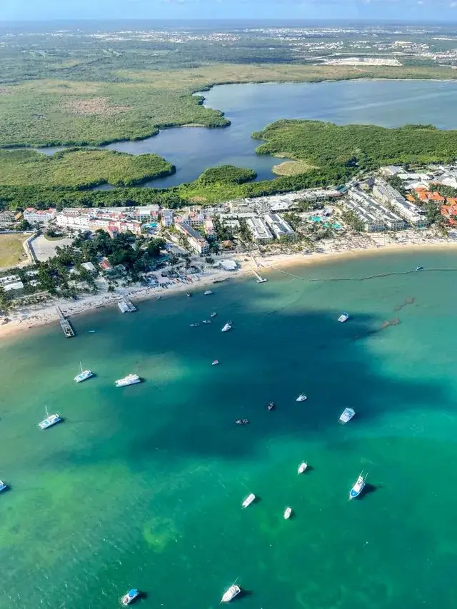 Punta Cana partszakasza madártávlatból