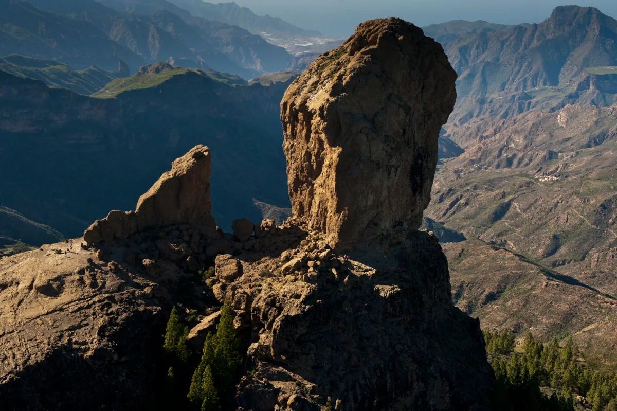 A Roque Nublo szikla Gran Canarián