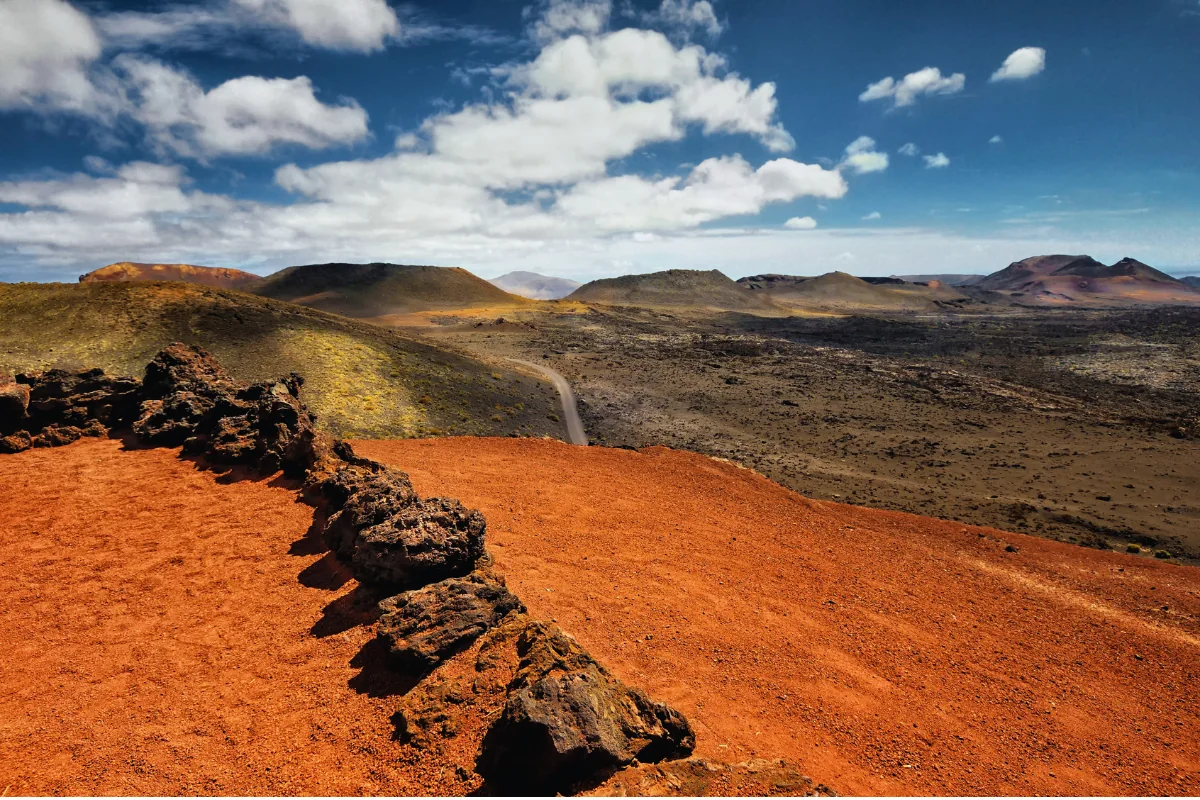 A Timanfaya Nemzeti Park vulkanikus tája