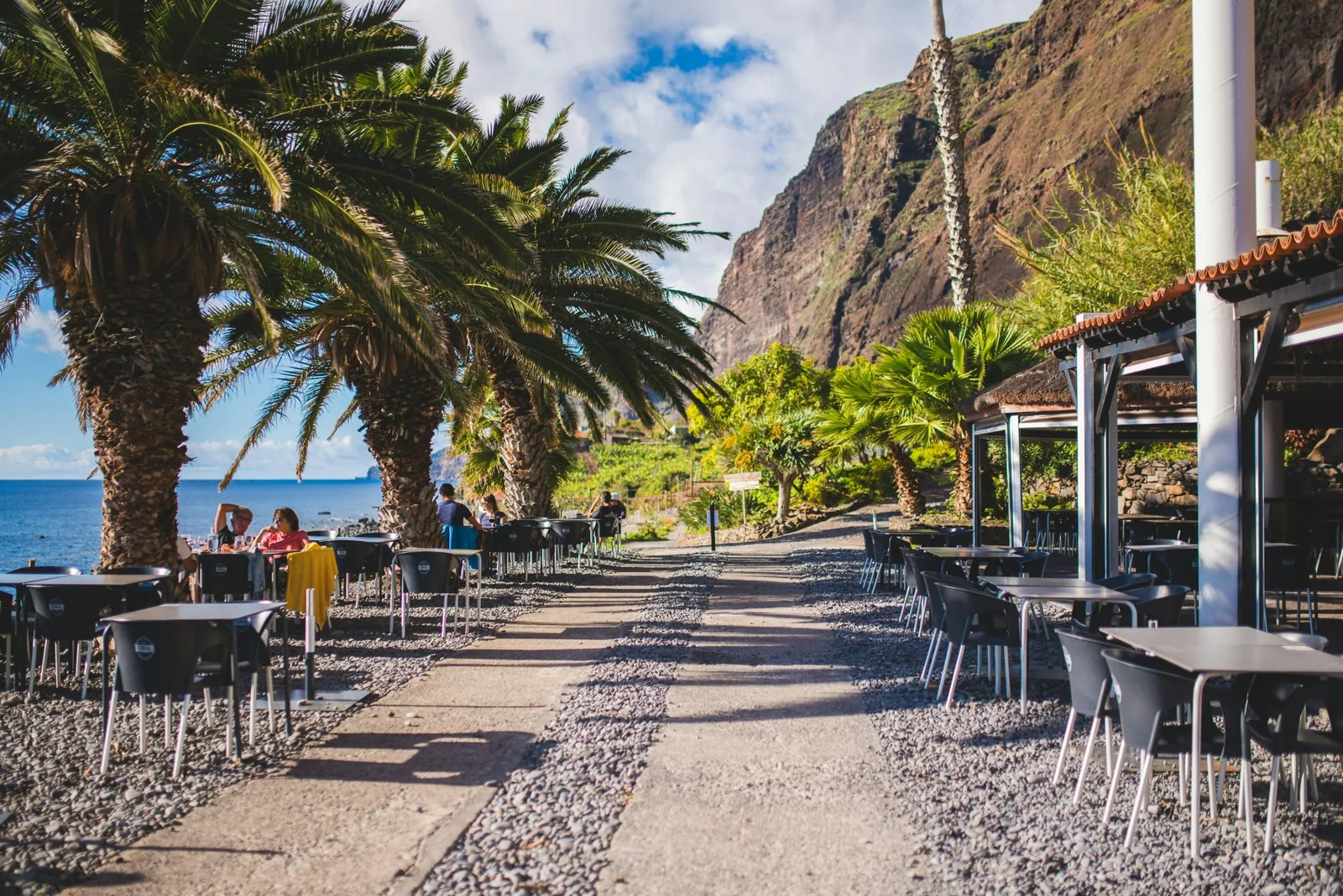 Madeira pálmafás tengerpartja és sziklafalai